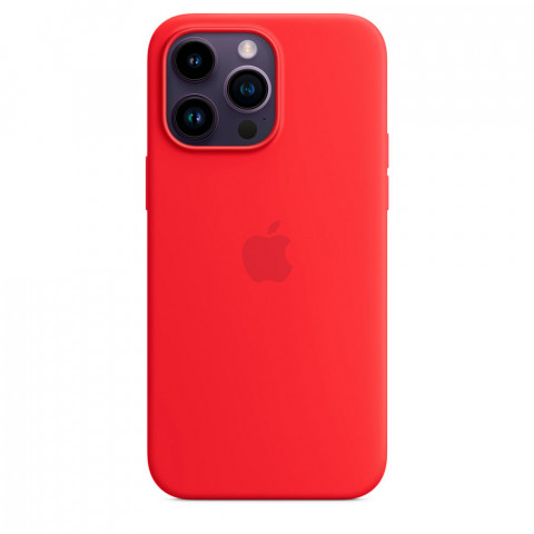 Чохол LUX Silicone Case для iPhone 14 Pro Max Red with MagSafe
